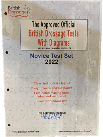 British Dressage Novice Tests - Complete Set 2023