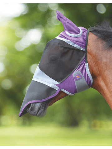 Shires Deluxe Fly Mask with Ears & Nose