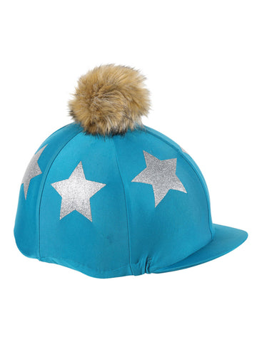 Glitter Star Pom Pom Hat Cover