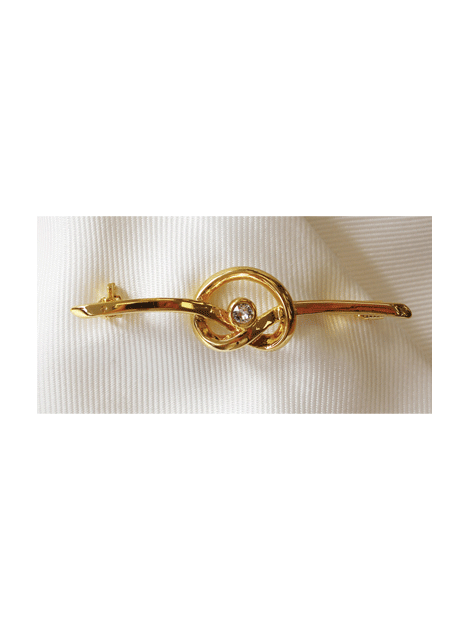Twirl Crystal Stock Pin