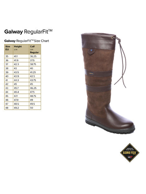 Dubarry Galway regular fit size chart