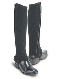 Black Tredstep Classic Suede Half Chaps